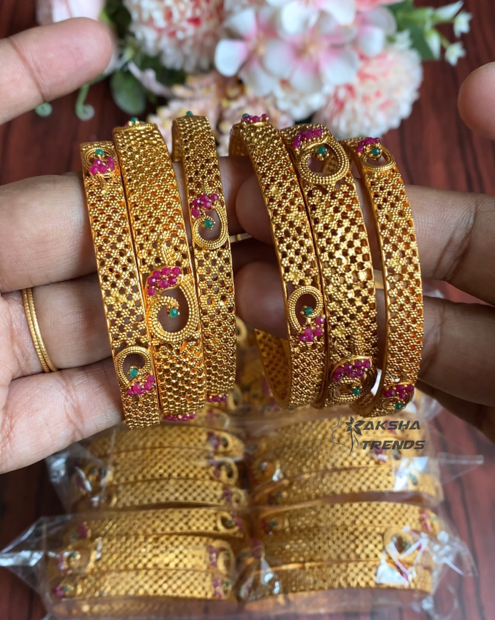 Bridal store bangles design