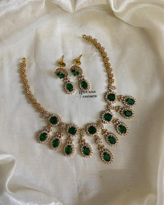 Royal Diamond Necklace Aksha Trends