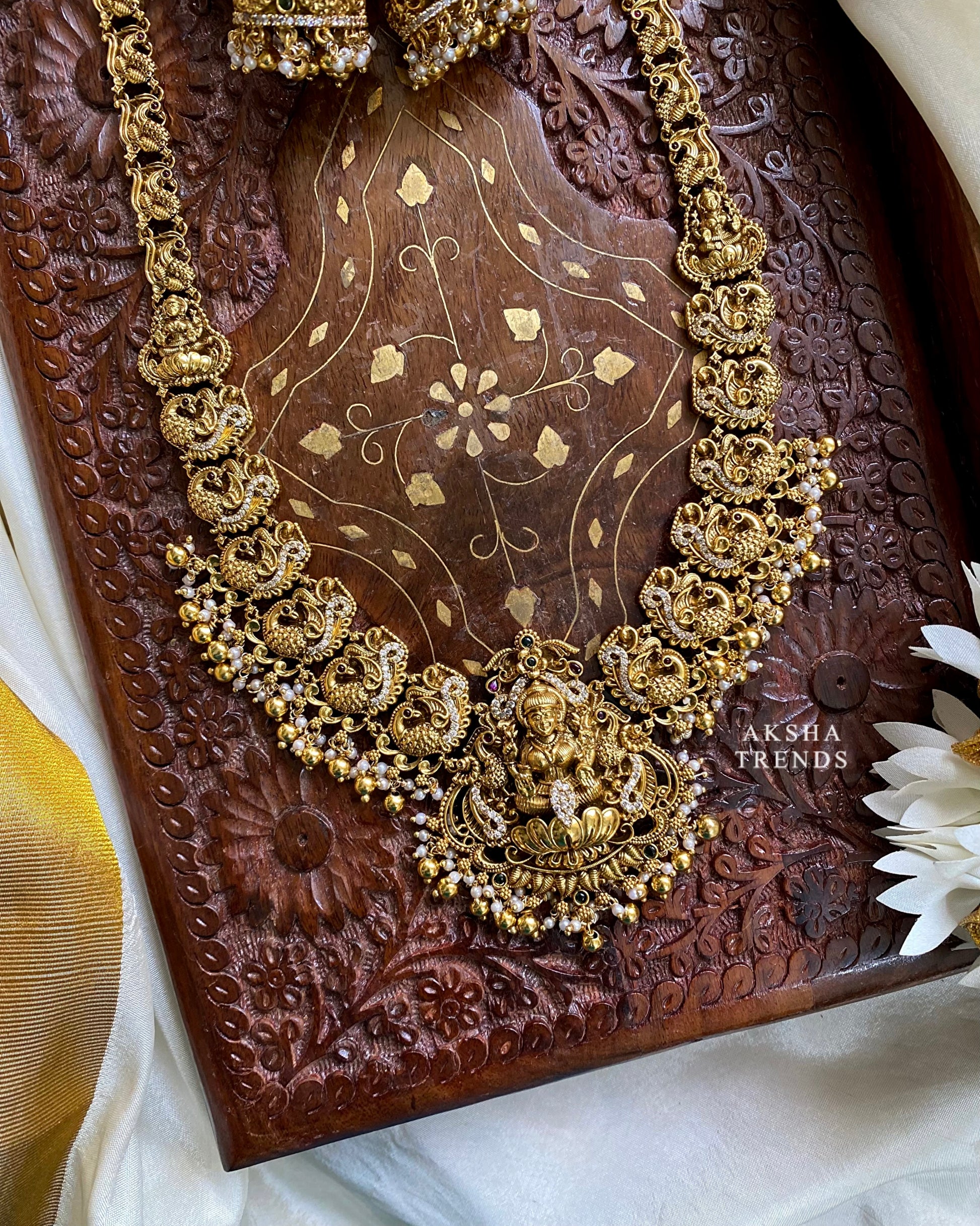 Nagasi bridal Haram -Gold Aksha Trends