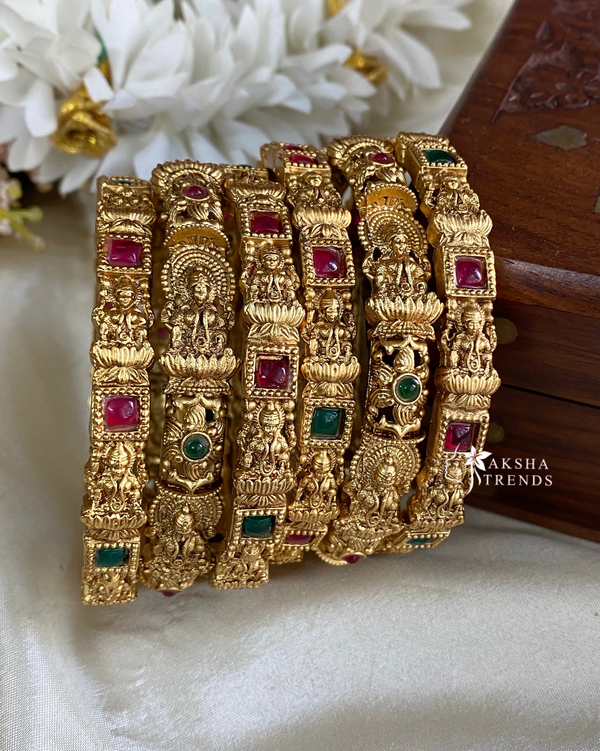 Lakshmi bridal bangles (6pc) Aksha Trends