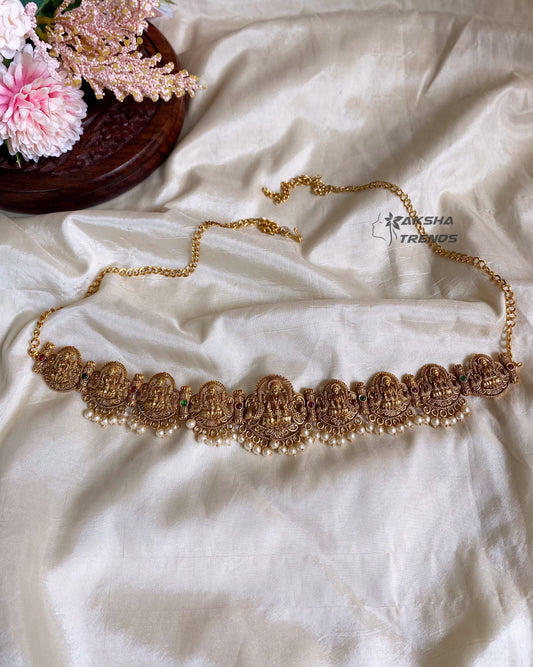 Navalakshmi Bridal Hip Chain -Pearl Aksha Trends