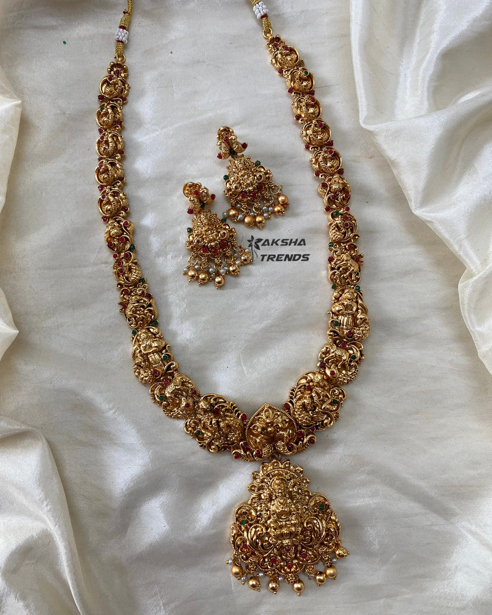 Nagas Temple bridal haram -Gold Aksha Trends 