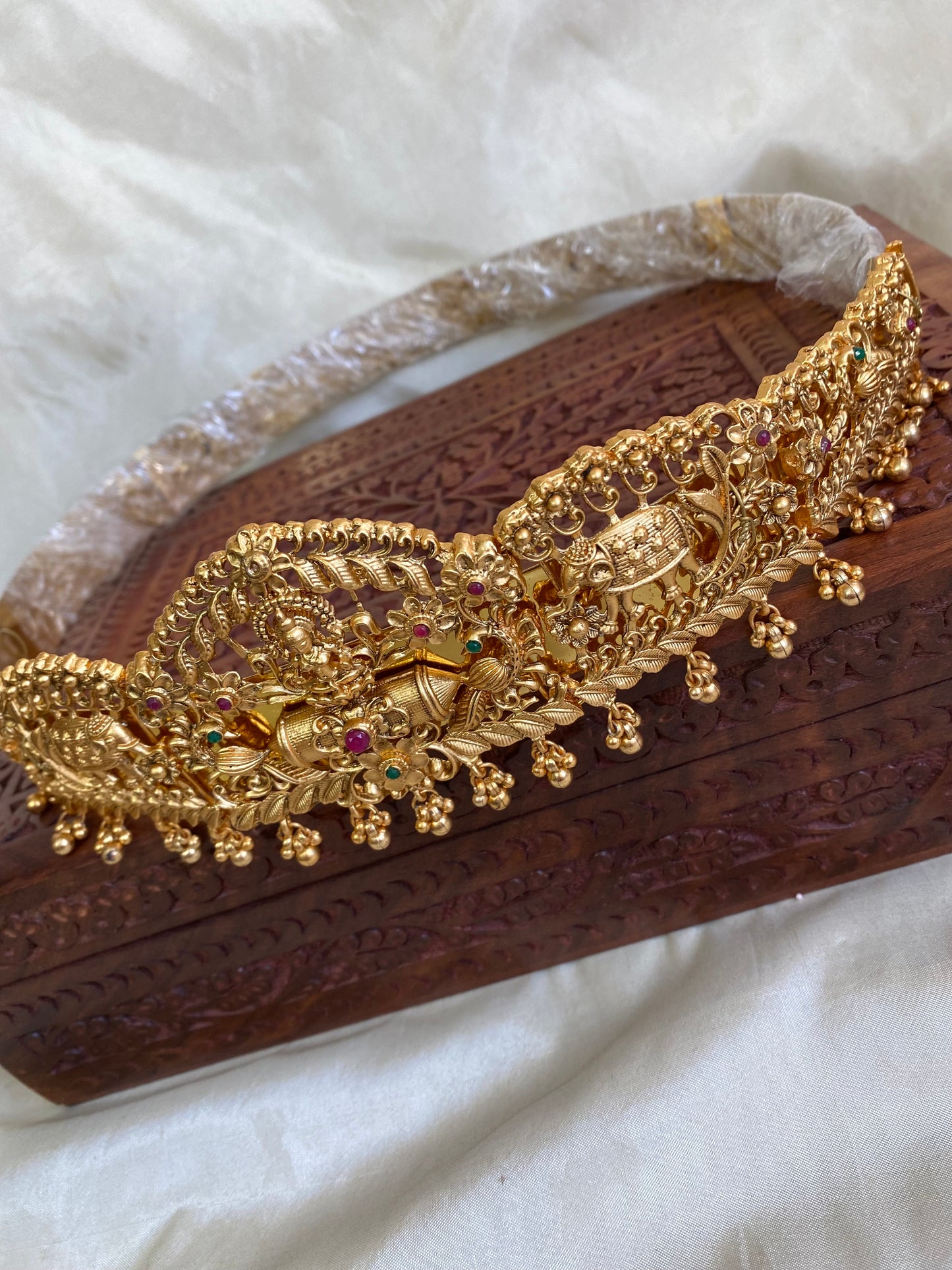 Lakshmi golden bridal hip belt Aksha Trends