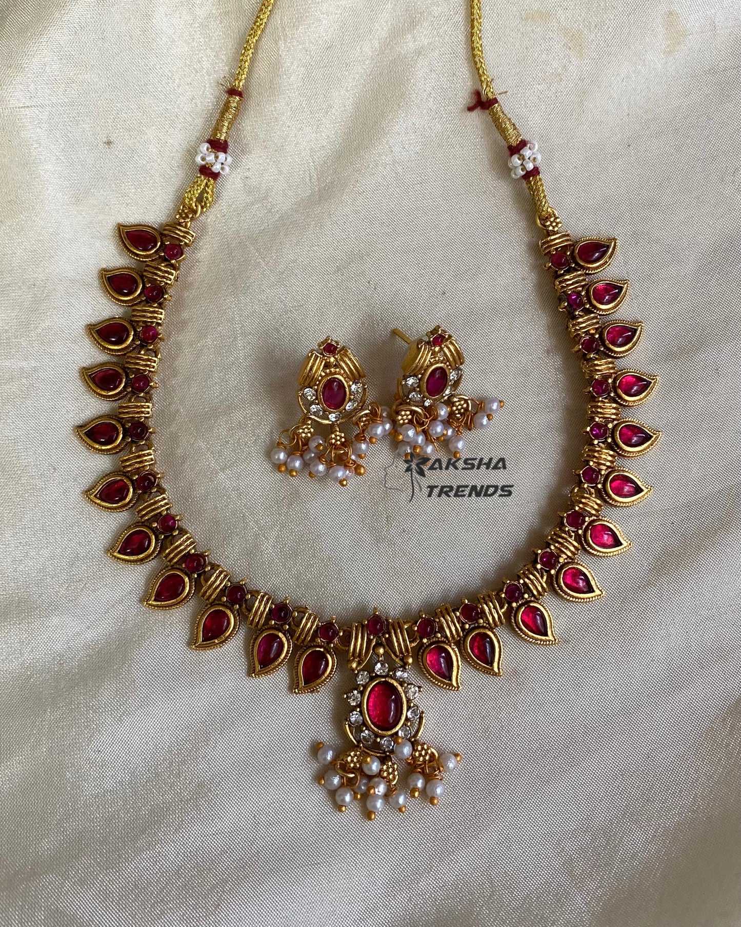 Antique Palakka Necklace Aksha Trends