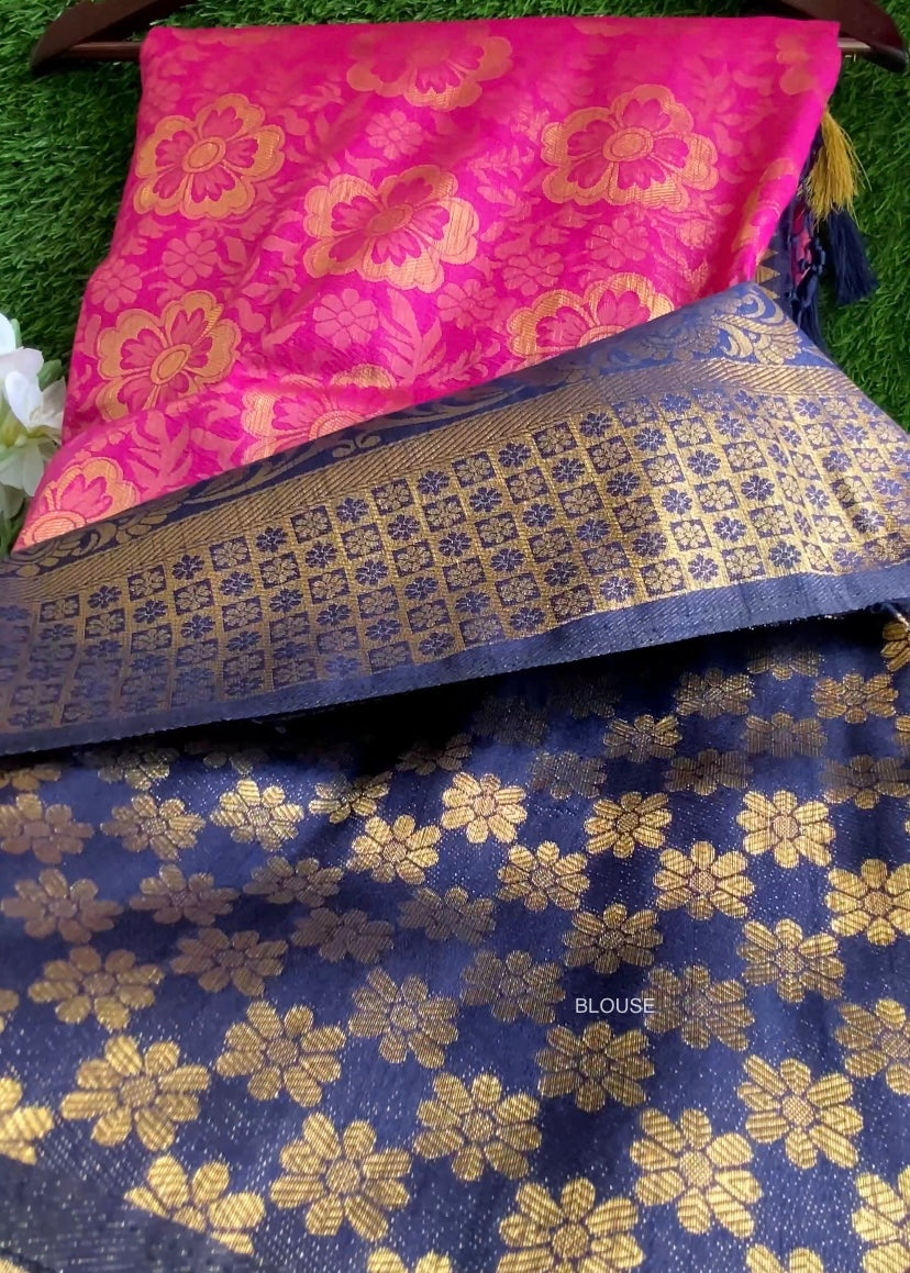 Kubera Pattu soft saree Aksha Trends