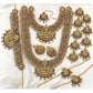 Bridal jewellery with cluster gold beads Aksha Trends
