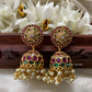 Bridal kempu Jhumkas Aksha Trends