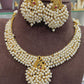 Cluster bead necklace-premium brassgold Aksha Trends