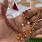 Goldplated diamond necklace -ruby Aksha Trends