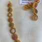 Golden floral AD necklace Aksha Trends