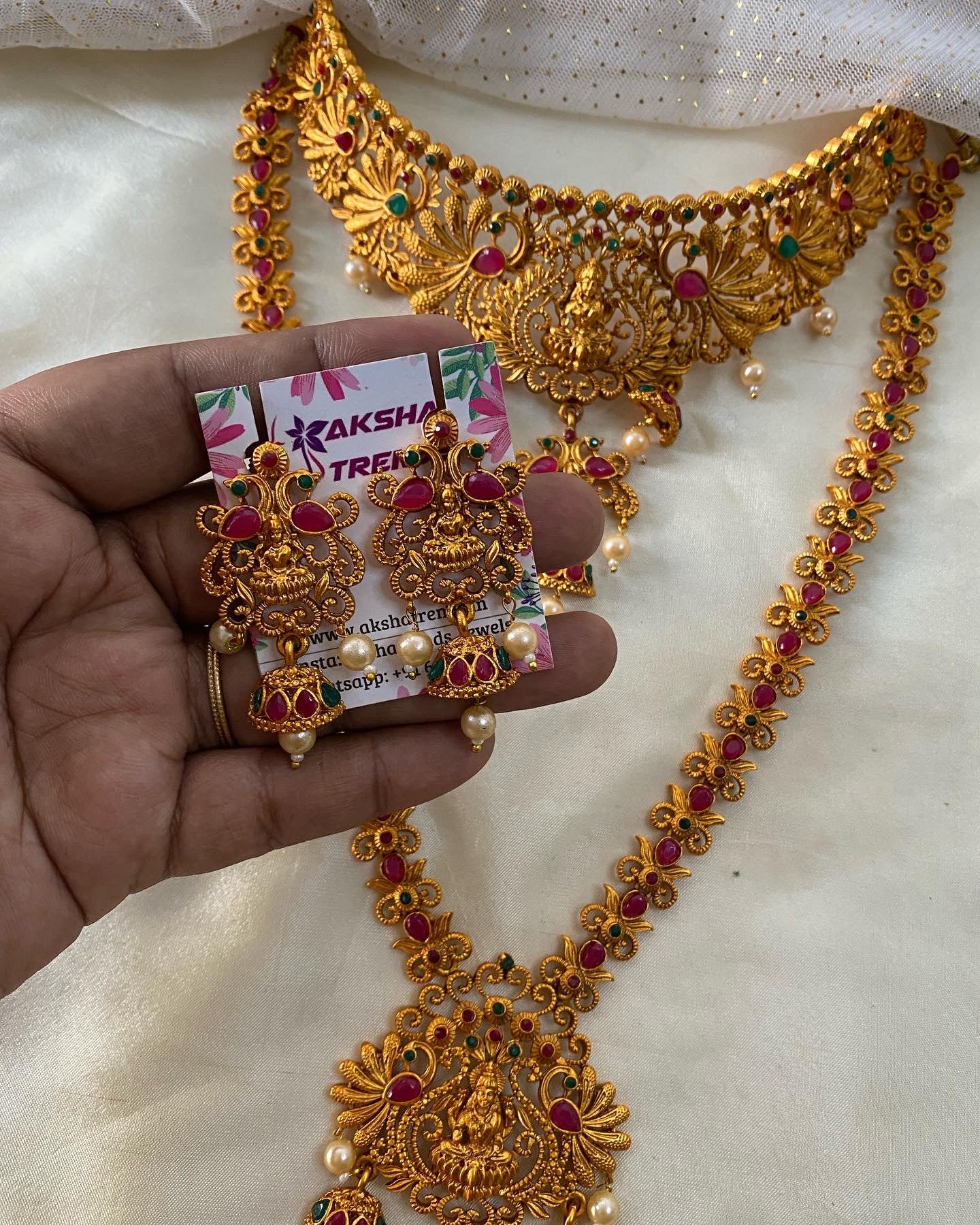 Lakshmi choker combos Aksha Trends