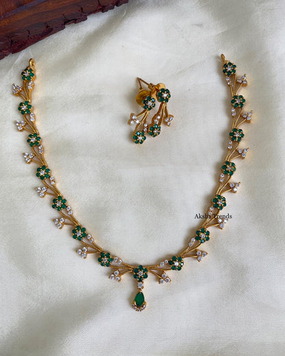 Goldplated elegant necklace Aksha Trends