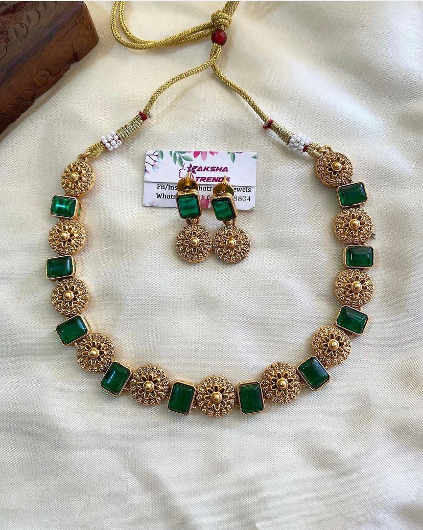 Sufi stone necklace v2 Aksha Trends