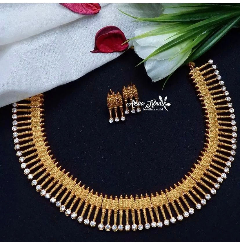 Kerala mullu necklace Aksha Trends 