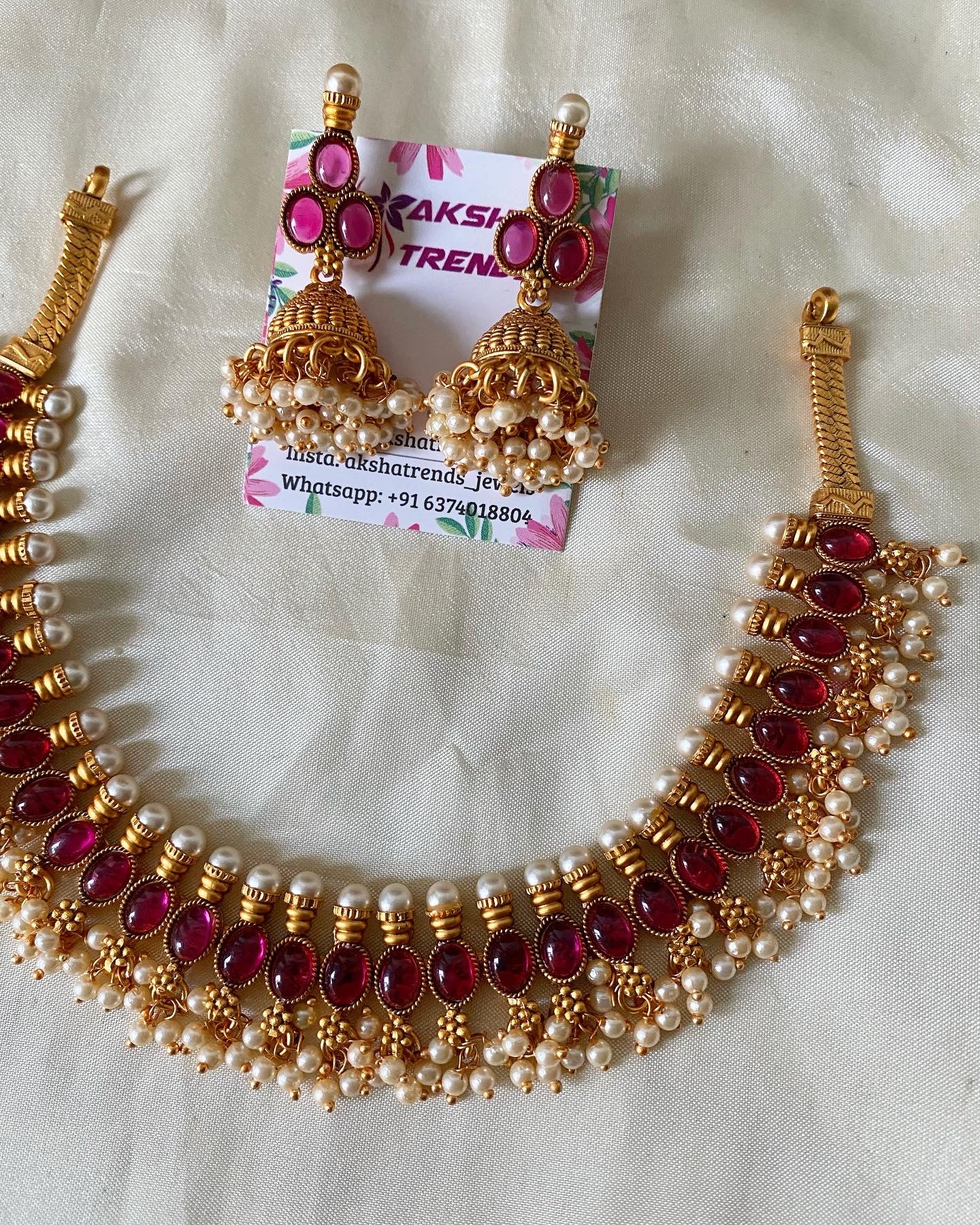 Kundan brass guttapusulu Ruby Aksha Trends