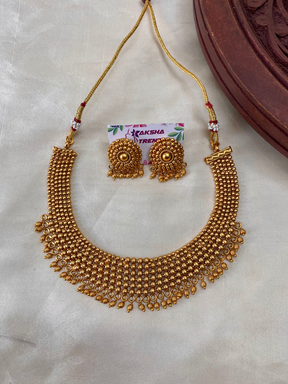 Layered bead necklace v2 Aksha Trends 