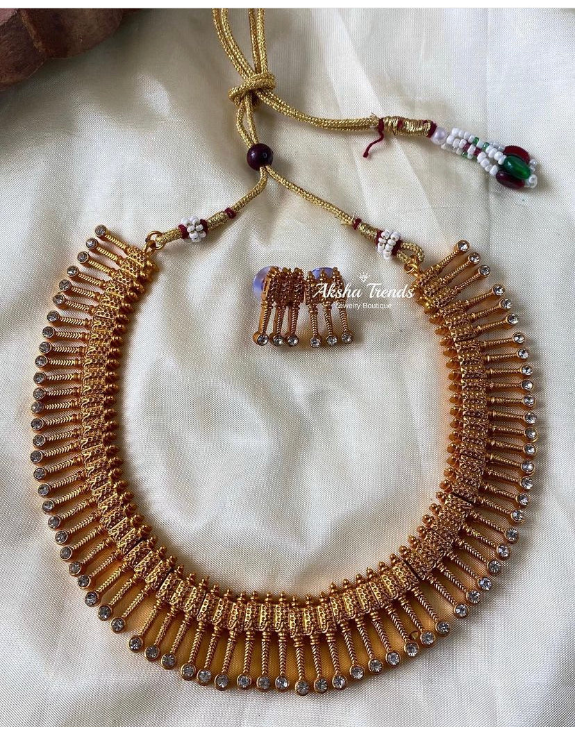 Kerala mullu necklace Aksha Trends 